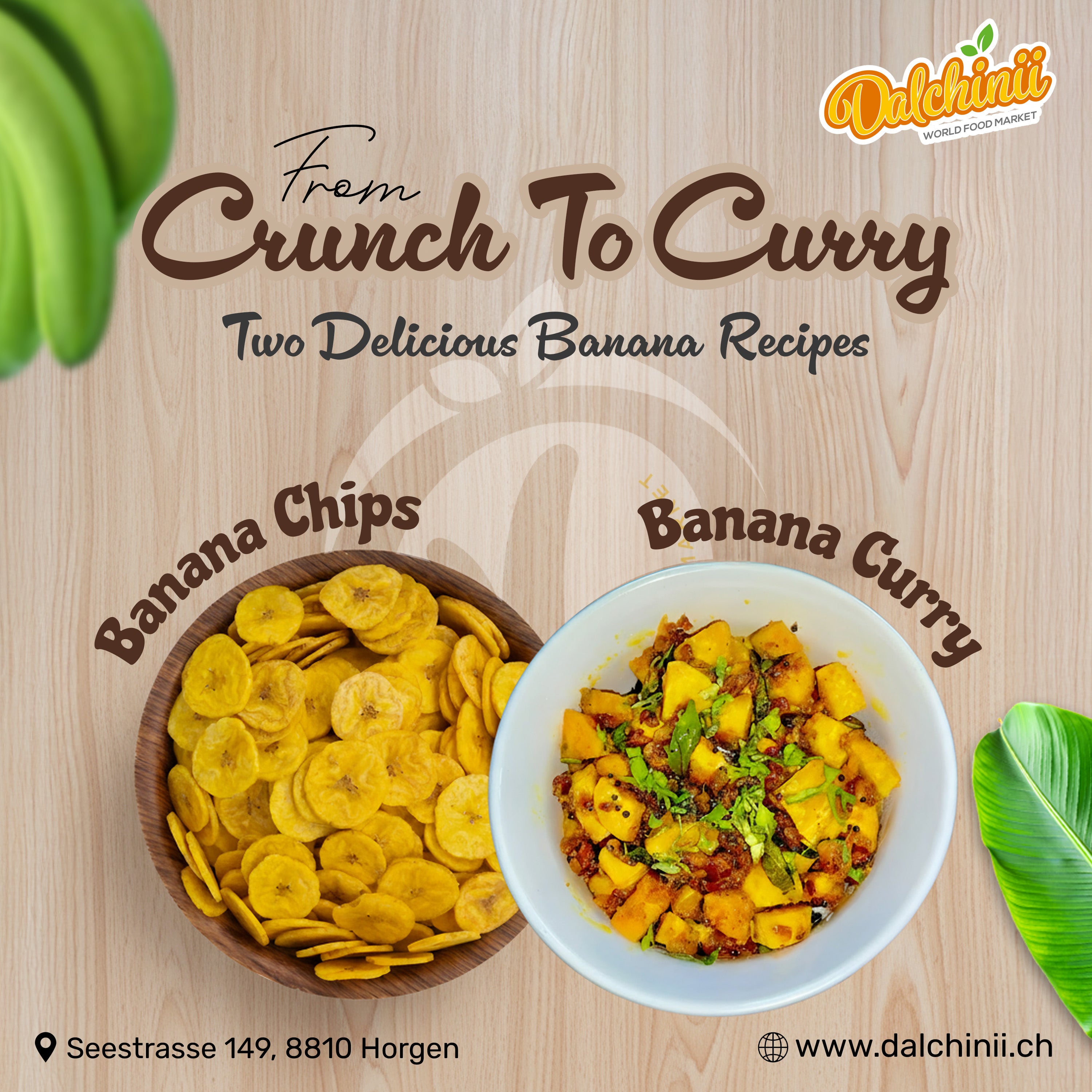 From Crunch To Curry: Two Delicious Banana Recipe