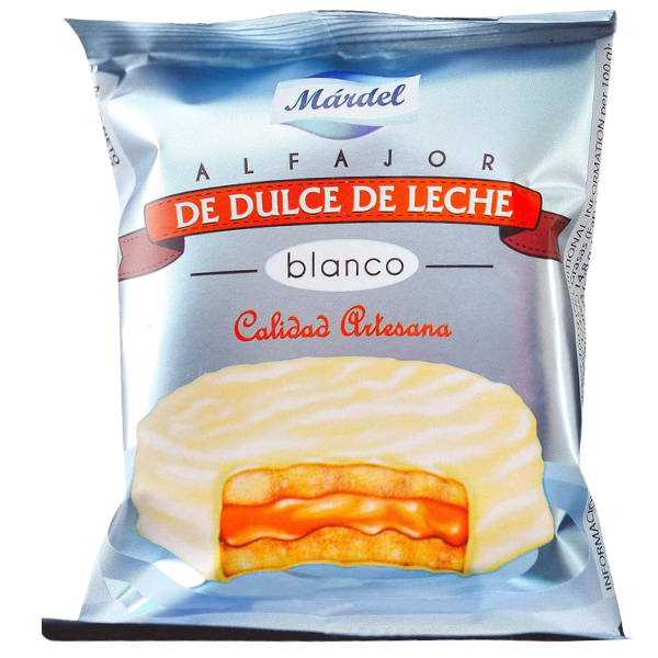 Alfajor de Dulce de Leche Blanco – 50 g