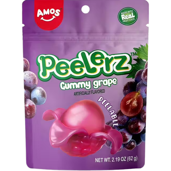 Amos Peelerz Gummy Grape – 65 g