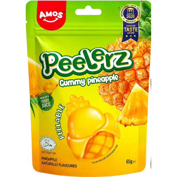 Amos Peelerz Gummy Pineapple – 65 g