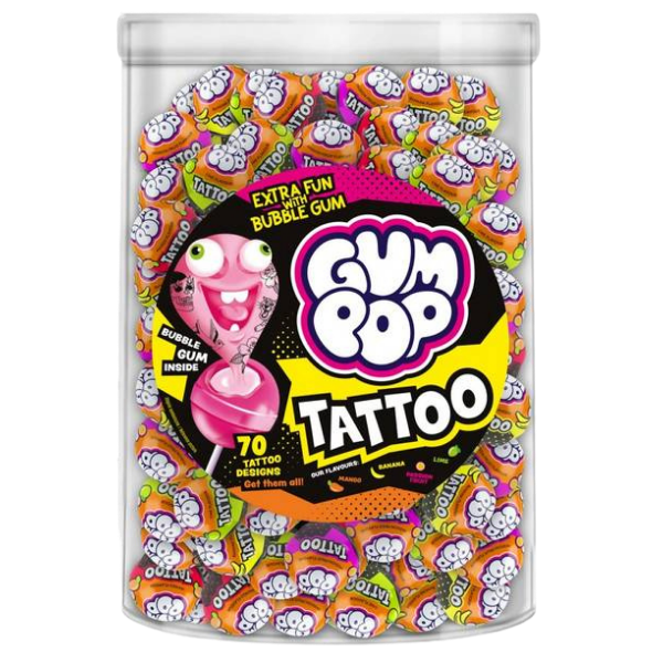 Argo Gum Pop tattoo Lollipop Per pc - 15 g