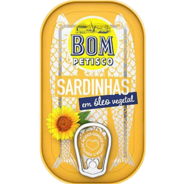 Bom Petisco Sardines in Vegetable Oil – 120 g