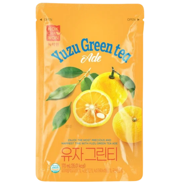 CV Yuzu Green Tea Drink Ade – 170 ml (Nokchawon)