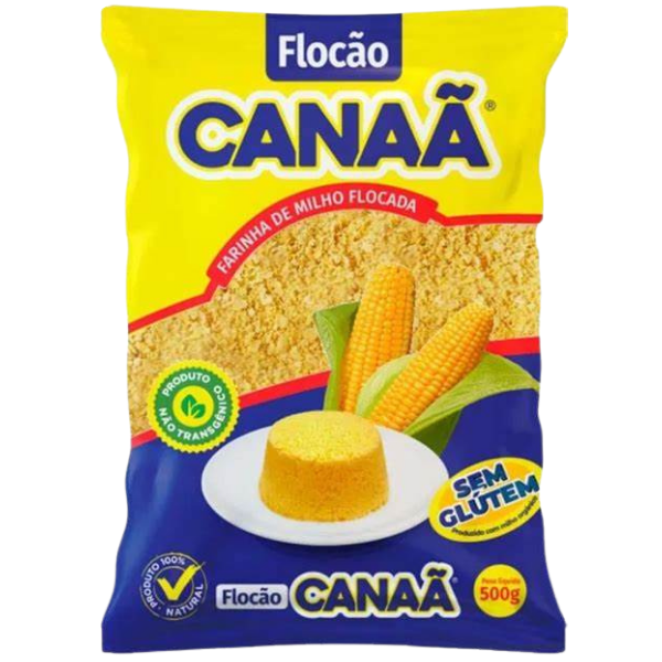 Canaa Farinha de Milho Flocada (Flaked Corn Flour) – 500 g