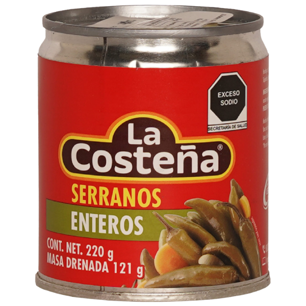Chile Serrano La Costena – 220 g