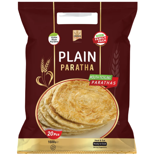Crown Plain Paratha Family - 1.6 Kg (20 Pcs )