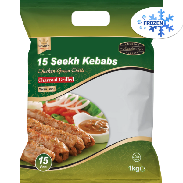 Crown Seekh Kebab Green Chilli Chicken - 1 Kg