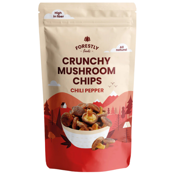 Crunchy Mushroom Chips Chili Pepper – 50 g