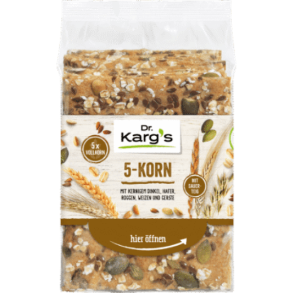 Dr. Karg's Crispbread 5-Grain – 200 g