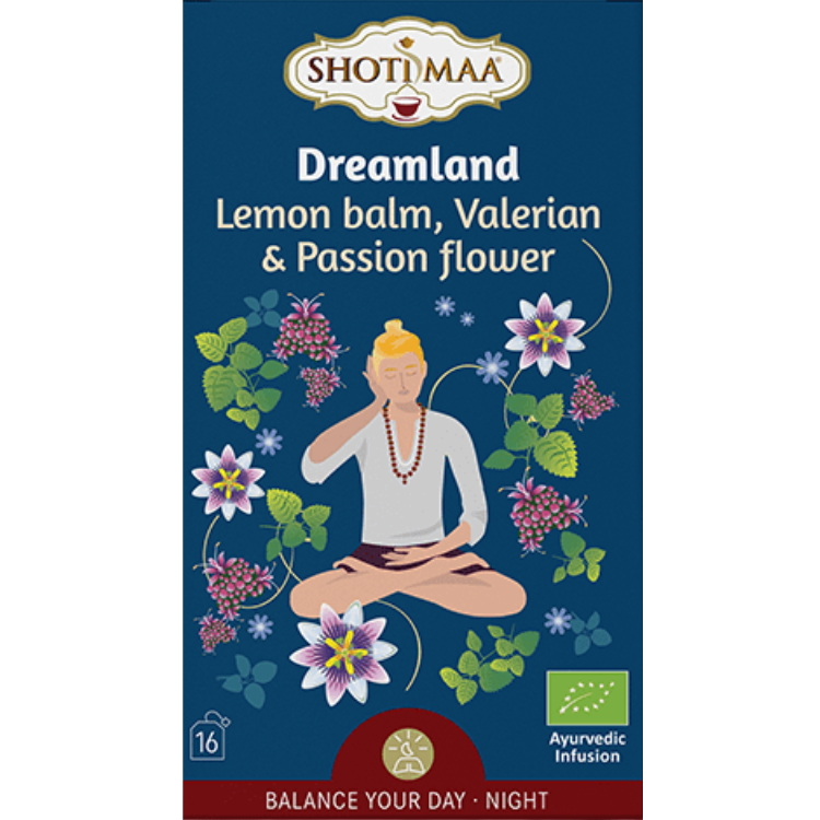 Dreamland (Schöne Träume) - Lemon balm, Valerian & Passion Flower - 16 teabags - 32 g