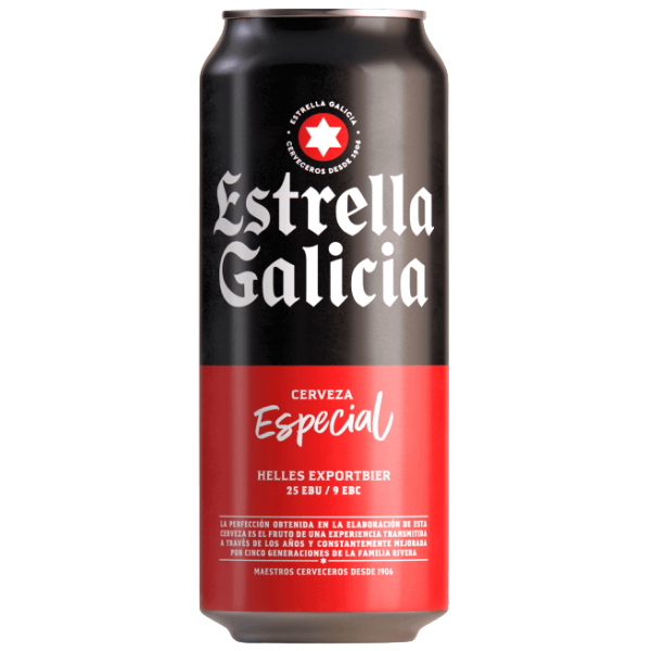 Estrella Galicia With Alcohol Lata – 50 cl