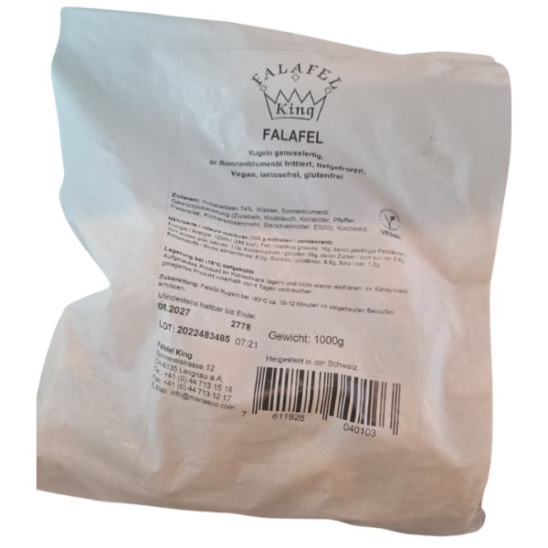 Falafel King Frozen Falafel Balls Vegan - 1 Kg
