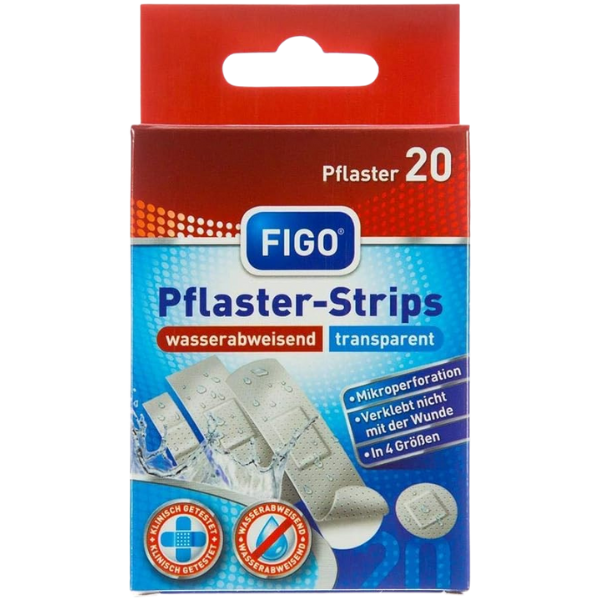 Figo Transparent Plaster Strips – 20 pcs