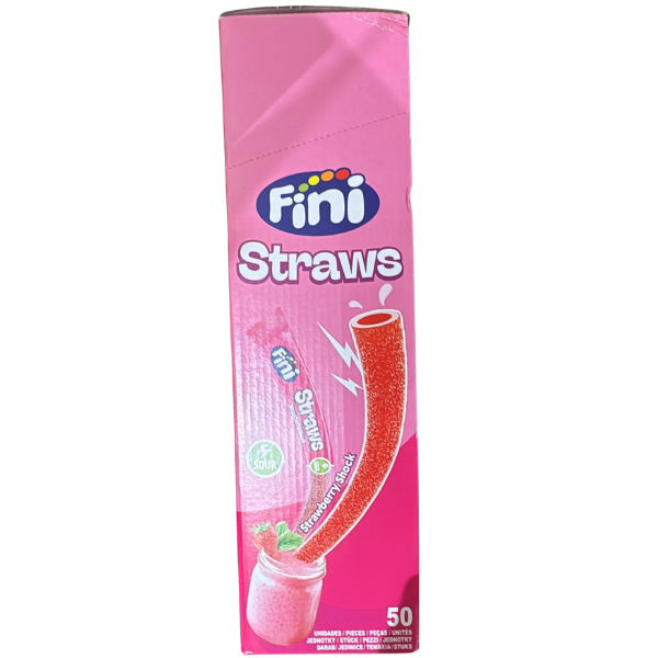Fini Strawberry Shock Straws – Per Pc
