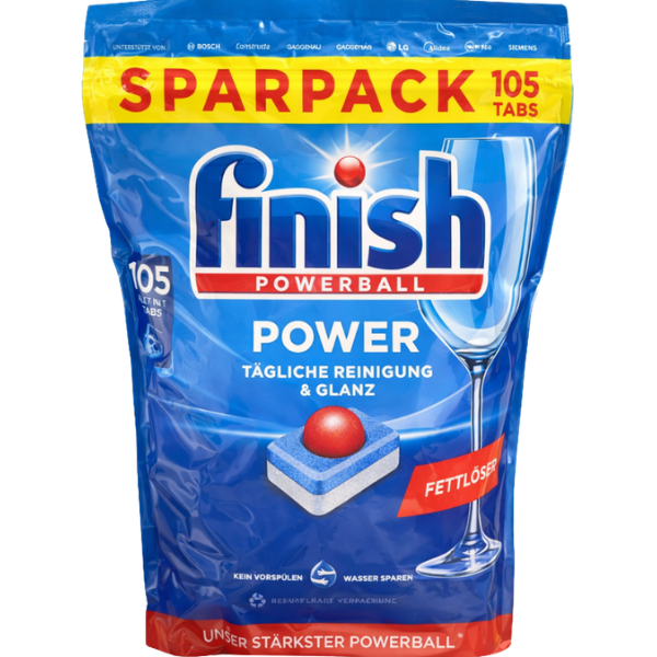 Finish Powerball All in One Dishwasher Tablets – 105 Tabs
