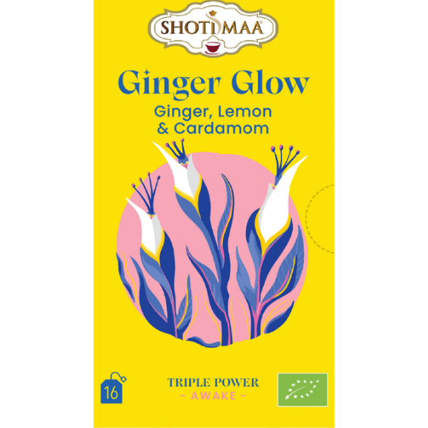 Ginger Glow - Organic Ginger, Lemon & Cardamom - 16 Teabags - 32 g
