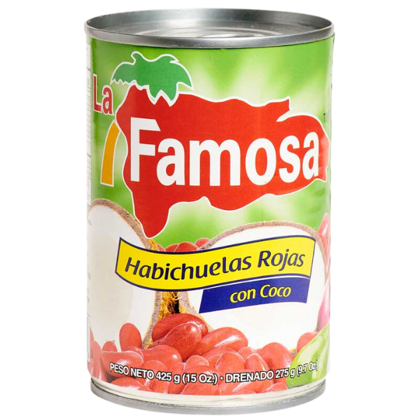 Habichuelas Rojas Con Coco En Lata - 425 g