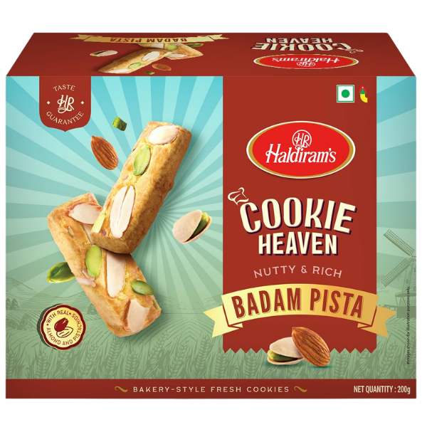 Haldiram Cookie Heaven Badam Pista – 200 g