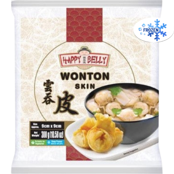 Happy Belly Wonton Wrapper - 90 mm - 300 g