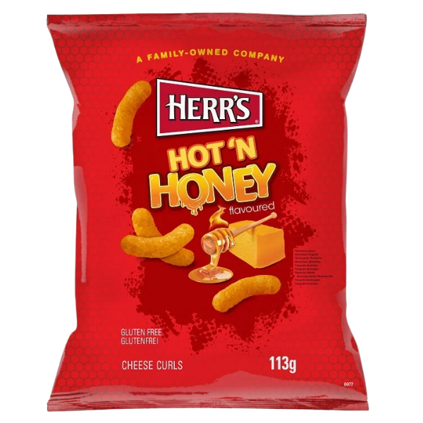 Herr's Hot'n Honey Cheese Curls – 113 g