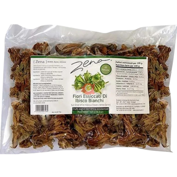 Hibiscus Flowers Sun-Dried White – 125 g
