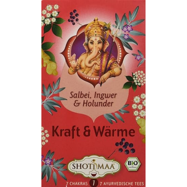 I Am (Kraft & Wärme)- Sage, Ginger & Elderflower - 16 teabags - 32 g