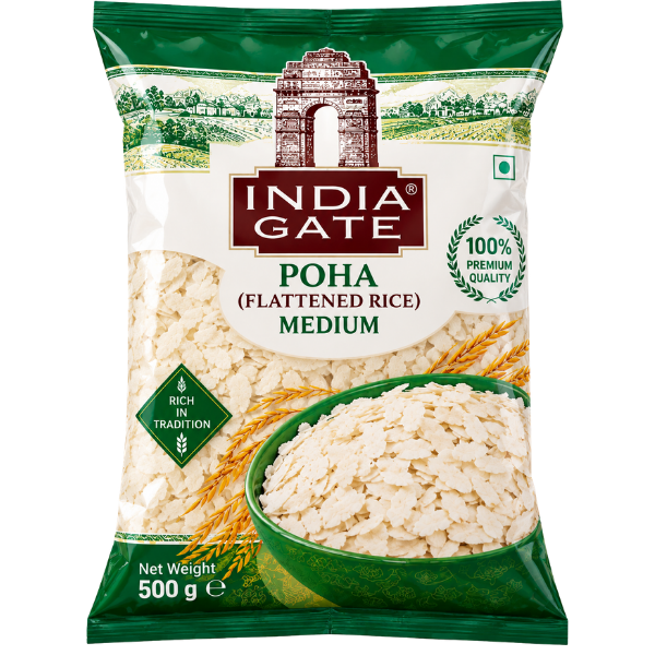 India Gate Poha Medium / Pawa – 500 g