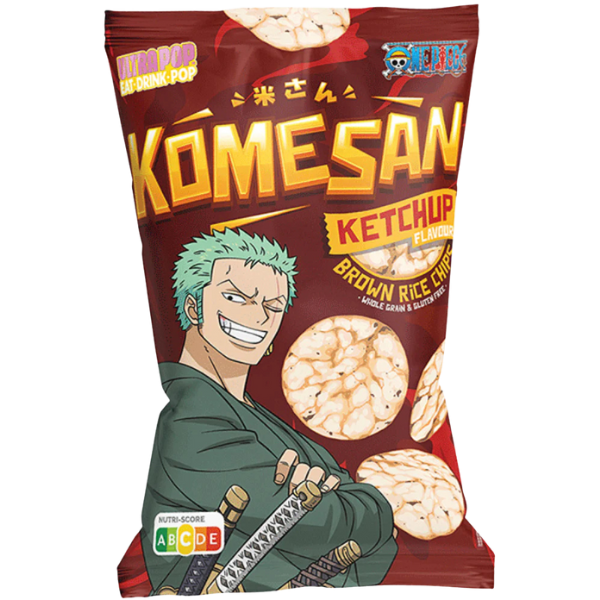Komesan Rice Chips Zoro Ketchup - 60 g
