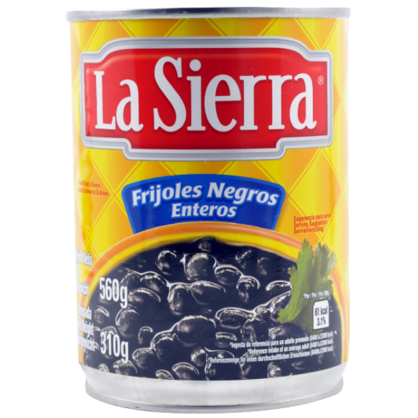 La Sierra - Frijoles Negros Enteros - 560 g