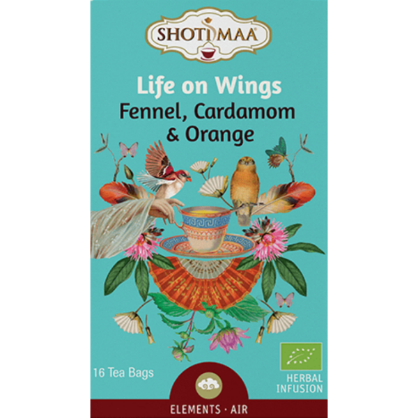 Life on Wings (Flügel des Lebens) - Fennel, Cardamom, Orange - 16 teabags - 32 g