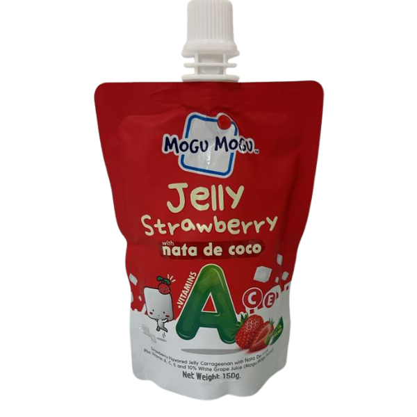 Mogu Mogu Jelly Strawberry with Nata de Coco – 150 g
