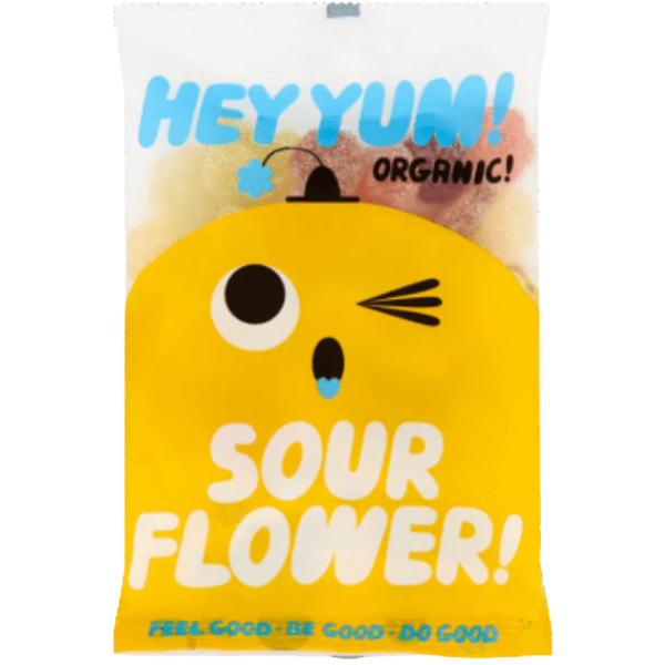 Organic Fruit Gummies Sour Flower – 100 g