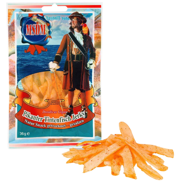 Pikantes Tintenfisch Jerky – 36 g
