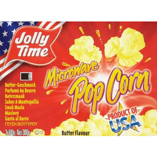 Popcorn Butter Flavor Microwave - 300 g (3x100 g)