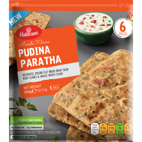Pudina Paratha 6 pcs - 360 g