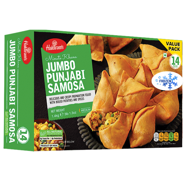 Punjabi Samosa Jumbo (14 Pcs) Frozen - 1.4 kg