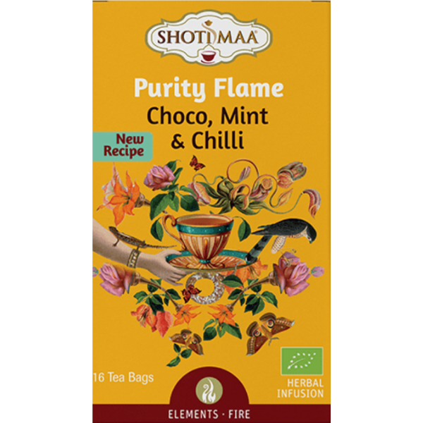Purity Flame ( Feuer & Flamme) - Choco, Mint & Chilli - 16 teabags - 32 g