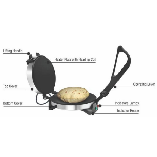 Roti Maker Jumbo 1000 Watt Jaipan - 500 g