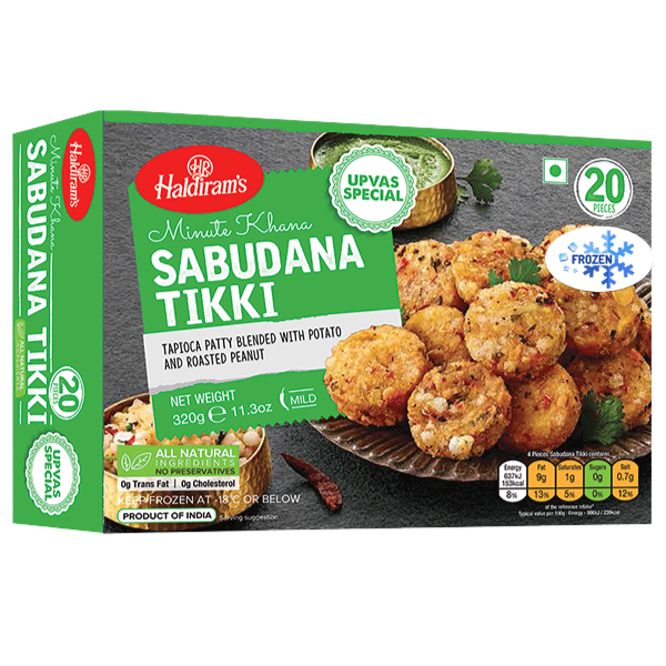 Sabudana Tikki (20 pcs) Frozen - 320 g