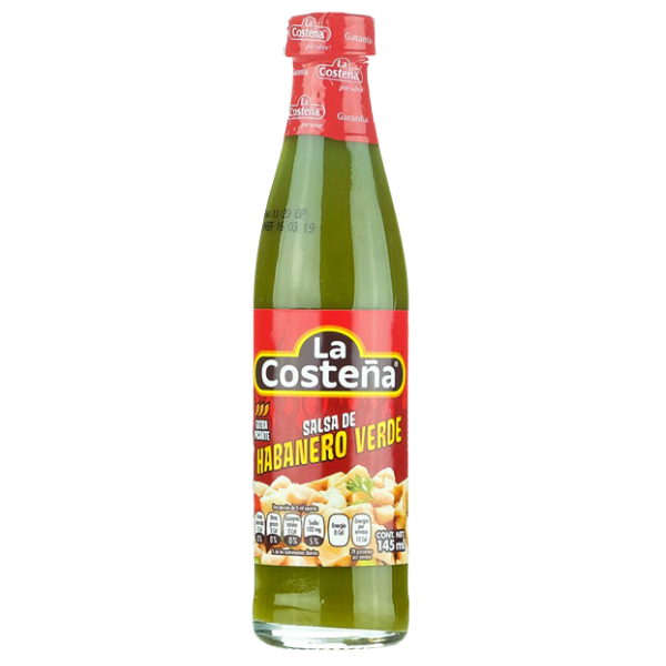 Salsa de Habanero Verde La Costena - 145 ml