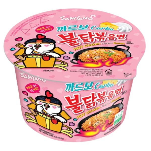 Buldak Carbonara Hot Chicken Ramyeon Bowl - 105 g