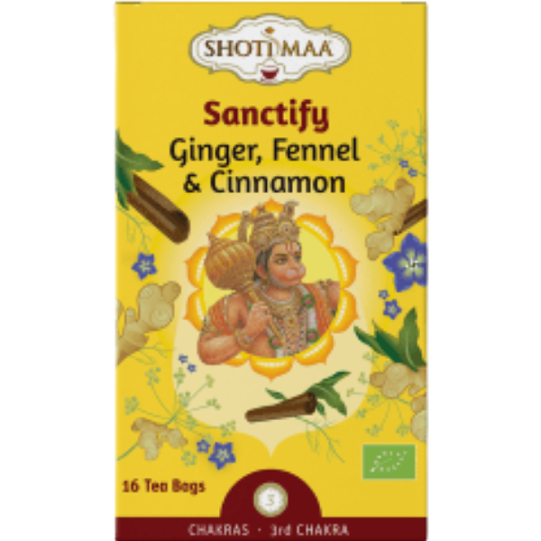 Sanctify (Goldene Mitte)- Ginger, Fennel, Cinnamon - 16 teabags - 32 g
