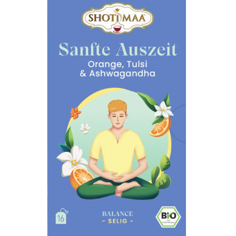 Sanfte Auszeit - Organic Orange, Tulsi & Ashwagandha Infusion - 16 teabags - 32 g