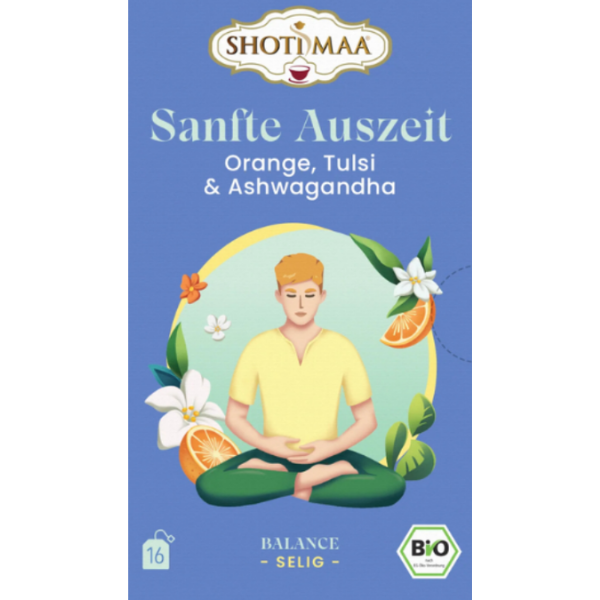 Sanfte Auszeit - Organic Orange, Tulsi & Ashwagandha Infusion - 16 teabags - 32 g