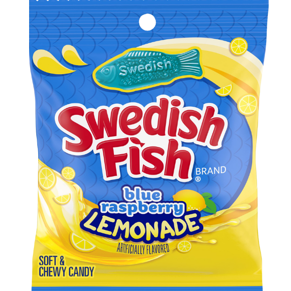 Swedish Fish Blue Rasp. Lemonade - 101 g