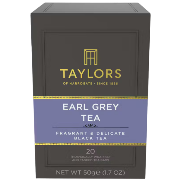 Taylors Earl Grey Black Tea – 50 g (20 Bags)
