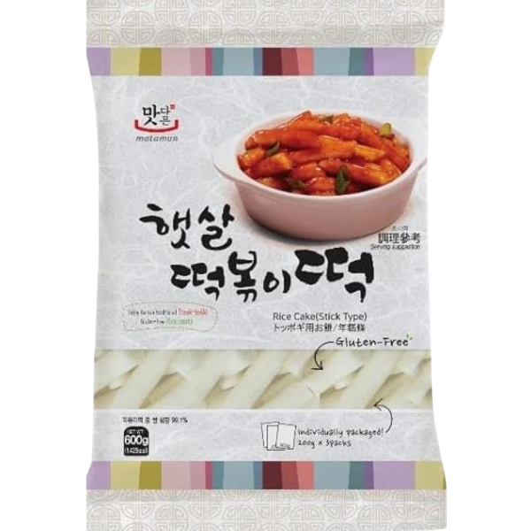 Tteokbokki Tteok (Tublar Type Rice Cake) - 600 g