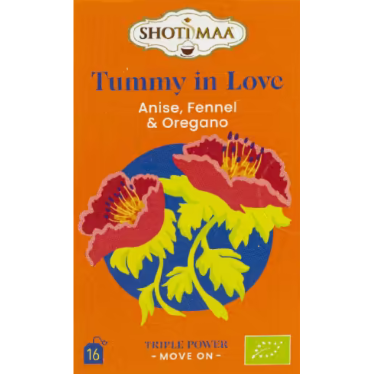 Tummy in Love - Organic Anise, Fennel & Oregano Infusion - 16 teabags - 32 g