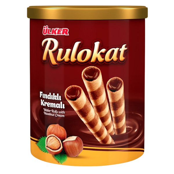 Ulker Rulokat Hazelnut Wafer Rolls – 170 g