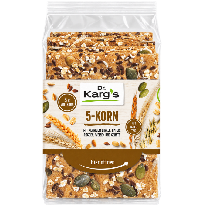 Dr. Karg's Crispbread 5-Grain – 200 g